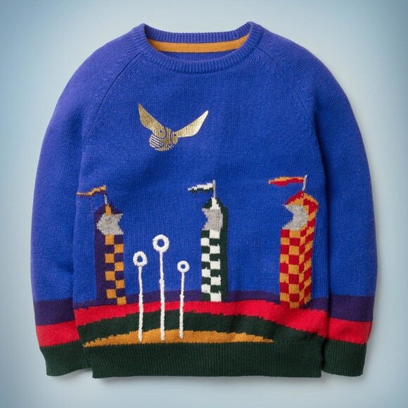 Mini Boden The Quidditch Scene Jumper - Picture 1 of 4